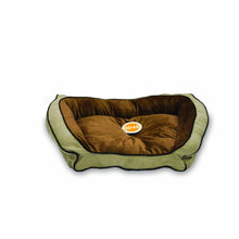 Load image into Gallery viewer, K&amp;H Pet Products Bolster Couch Pet Bed  Small Mocha/Tan 21" x 30"