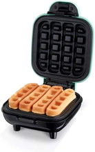 Load image into Gallery viewer, Dash Mini Waffle Stick Maker 4 inch, Aqua,