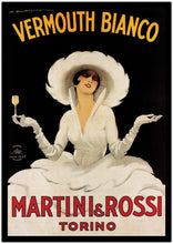Load image into Gallery viewer, Trademark Art Vermouth Bianco Martini and Rossi Canvas Art by Marcello Dudovich