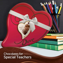 Load image into Gallery viewer, DOVE Valentine&#39;s Day Caramel Milk Chocolate Truffles Heart Gift Box 9.82-Ounce Tin 24 Pieces