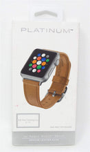 Load image into Gallery viewer, Platinum Leather Watch Strap for Apple Watch (PT-AWB38OSL) Old Saddle - 38MM - New