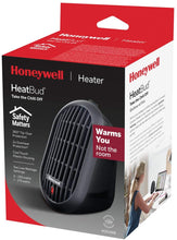 Load image into Gallery viewer, Honeywell HCE100B Heat Bud Ceramic Heater Black Energy Efficient Space Saving Portable Personal Heater With 2 Heat Settings for Home, School, Office