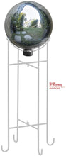 Load image into Gallery viewer, Alpine Corporation GLB292SL Garden, Lawn, Yard, Silver Alpine Glass Gazing Globe, Outdoor Festive Holiday Décor f