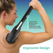 Load image into Gallery viewer, Cordless Percussion Handheld Back Massager - Heated Deep Tissue Body Massage for Muscle Pain Relief - Portable &amp; Rechargeable