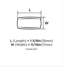 Load image into Gallery viewer, Amerock BP55311-AP Highland Ridge Collection 35mm Rectangular Knob