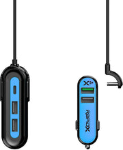 Load image into Gallery viewer, RapidX X5 Plus 5 -Port USB Car Charger with Detachable Cable