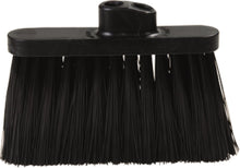 Load image into Gallery viewer, Carlisle 3685403 Flo-Pac Duo Sweep Stiff Filament Light Industrial Broom Head, Polypropylene Bristles, 11&quot; Trim x 11&quot; Width Bristle, 7&quot; Overall Length, Black (Pack of 12)
