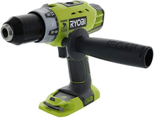 Load image into Gallery viewer, Ryobi P214 One+ 18 Volt Lithium Ion 1/2 Inch 600 Pound Torque Hammer Drill/Driver (Tool Only) with Handle (Non-Retail Packaging)