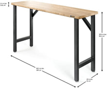 Load image into Gallery viewer, 66-1/2&quot; Wide Hardwood Workbench