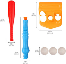 Load image into Gallery viewer, Vokodo T-Ball Set for Toddlers and Kids Baseball Tee Game Includes 1 Oversize Bat 3 Balls with Adjustable T Height for Improved Batting Skills for Preschool Children Boys Girls Sport Toys