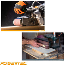 Load image into Gallery viewer, POWERTEC 110960 3-Inch x 21-Inch 240 Grit Aluminum Oxide Sanding Belt