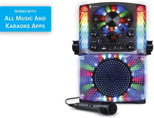 Load image into Gallery viewer, Singing Machine SML625BTBK Bluetooth CD+G Karaoke System Black