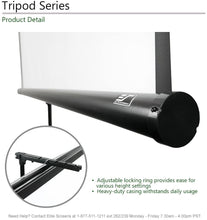 Load image into Gallery viewer, Elite Screens Tripod Series, Adjustable Multi Aspect Ratio Portable Indoor Outdoor Projector Screen