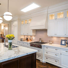 Load image into Gallery viewer, Commercial Electric 1 ft. x 4 ft. 50-Watt Dimmable White Integrated LED Edge-Lit Deco Panel Ceiling Flushmount Light with Color Changing CCT