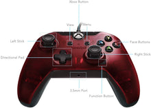 Load image into Gallery viewer, PDP Deluxe Wired Controller for Xbox One - Red - Xbox One