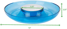Load image into Gallery viewer, Mind Reader Chip &amp; Dip, Acrylic Tinted Snack, Kitchen, Centerpiece, Special Occasion, Countertop Bowl.