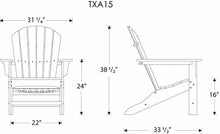 Load image into Gallery viewer, Yacht Club Shellback Adirondack Chair