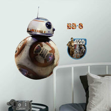 Load image into Gallery viewer, RoomMates Star Wars The Force Awakens Ep VII BB-8 Peel and Stick Giant Wall Decal