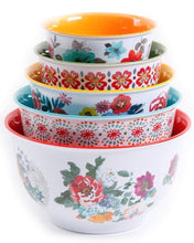 Load image into Gallery viewer, The Pioneer Woman Country Garden Nesting Mixing Bowl Set, 10-Piece