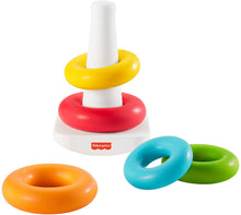 Load image into Gallery viewer, Fisher-Price Rock-a-Stack, Classic Ring Stacking Toy Made from Plant-Based Materials for Babies Ages 6 Months and Older