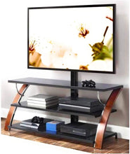 Load image into Gallery viewer, Whalen Payton Brown Cherry 3-in-1 Flat Panel TV Stand for TVs up to 65"