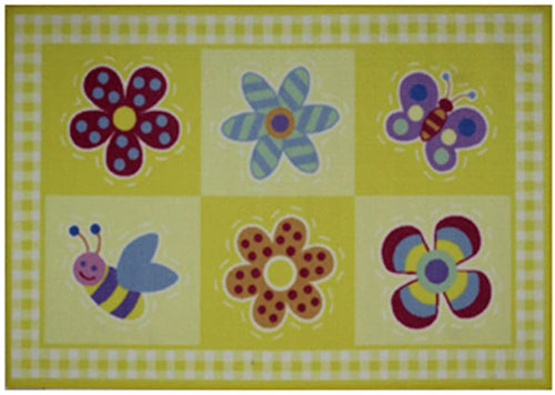 Fun Rugs Olive Kids Flowerland Home Decorative Accent Area Rug 39