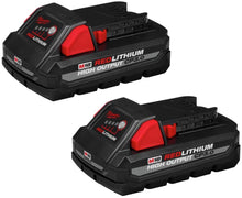 Load image into Gallery viewer, Milwaukee 48-11-1837 2-Pack M18 REDLITHIUM HIGH OUTPUT CP 3 Ah Lithium-Ion Battery