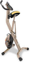 Load image into Gallery viewer, Exerpeutic Gold Heavy Duty Foldable Exercise Bike with 400 lbs Weight Capacity