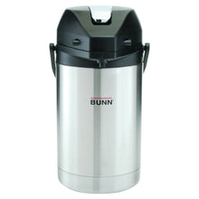 Load image into Gallery viewer, BUNN 2.5 Liter Lever-Action Airpot, Stainless Steel, 32125.0000
