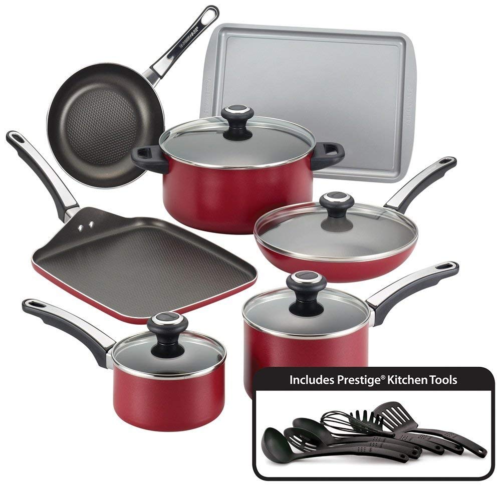 Farberware High Performance Nonstick Aluminum 17-Piece Cookware Set