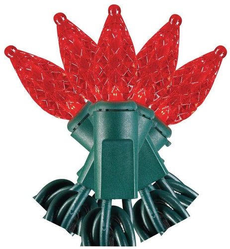 Home Accents Holiday 50 LED RED C3 Lights - Super Bright - Continuous ON