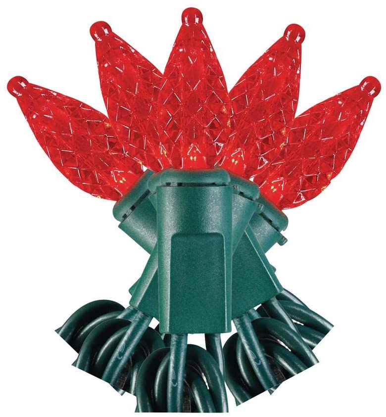 Home Accents Holiday 50 LED RED C3 Lights - Super Bright - Continuous ON