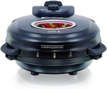 Load image into Gallery viewer, Euro Cuisine PM600 Crispy Crust 12&quot; Rotating Pizza Maker with Stone &amp; Baking Pan, Counter Top, Black