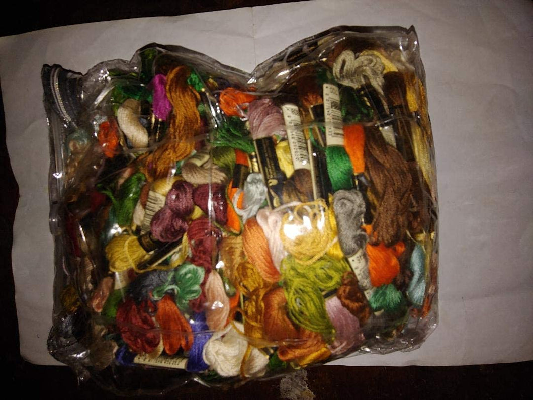 J & P Coats Cotton Embriodery Cross Stitch Floss Thread 105 skeins