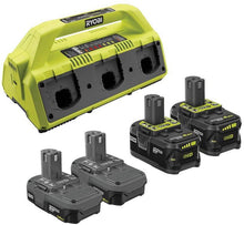 Load image into Gallery viewer, ONE+ 18V Super Charger Kit with (2) 1.5 Ah Battery and (2) 4.0 Ah Battery