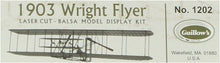 Load image into Gallery viewer, Guillow&#39;s 1903 Wright Brother Flyer Laser Cut Model Kit