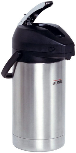 BUNN 32130.0000 3.0-Liter Lever-Action Airpot, Stainless Steel