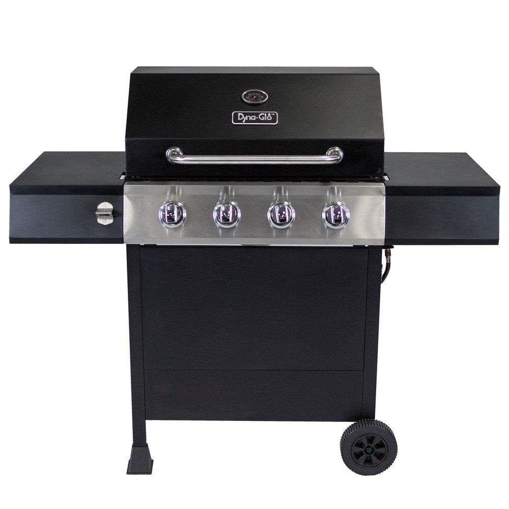 Dyna-Glo DGF493PNP-D 4-Burner Open Cart LP Gas Grill in Black