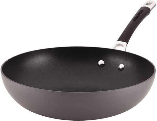 Circulon Momentum Hard-Anodized Nonstick 12-Inch Stir Fry - Gray