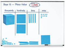 Load image into Gallery viewer, Learning Resources LER6366 Gigantic Magnetic Base Ten Set, Blue, 1/Each
