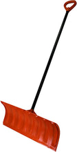 Load image into Gallery viewer, Bigfoot 1270-1 25&quot; Pusher Roller Metal Handle-Large D Grip Snow Shovel, Orange
