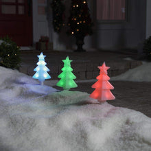 Load image into Gallery viewer, ShowHome LED Multi Color Wireless App Mini Tree Christmas Holiday 3 PCS