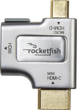 Load image into Gallery viewer, Rocketfish HDMI-to-Micro-/Mini-HDMI Adapter (RF-G1175) Silver/Gold - New
