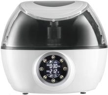 Load image into Gallery viewer, Gourmia GCR1700 10 in 1 Programmable Air Fryer &amp; Multi Cooker - Robotic Hands-Free Stirrer - 1230W - White - Bonus Recipe Book