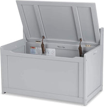 Load image into Gallery viewer, Melissa &amp; Doug Wooden Toy Chest, Sturdy Wooden Chest (4.5 Cubic Feet of Storage, Easy to Assemble, Gray, Great Gift for Girls and Boys - Best for 3, 4, 5 Year Olds and Up)