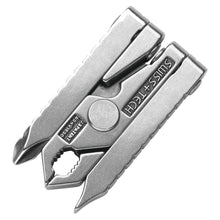 Load image into Gallery viewer, Swiss+Tech ST50022 Polished SS 6-in-1 Key Ring Multitool with Screwdrivers, Pliers, Wire Cutter/Stripper