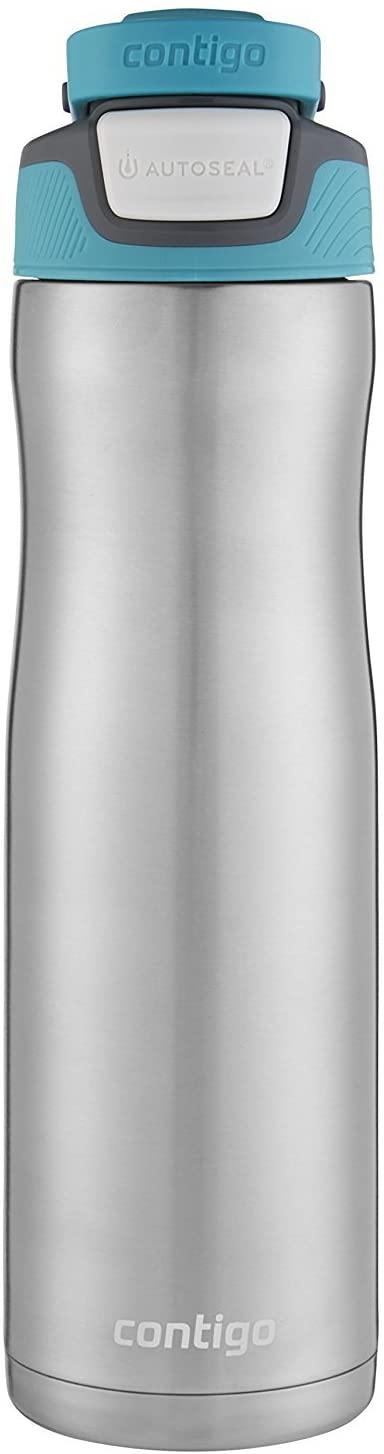 Contigo AUTOSEAL Chill Stainless Steel Water Bottles, 24 oz, SS/Very Berry & Very Berry
