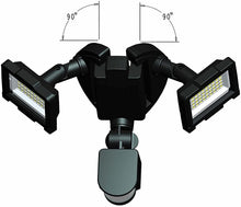 Load image into Gallery viewer, Nature Power 23401 120 LED Dual Lamp Outdoor Motion Activated Solar Security Light with Corner Mount