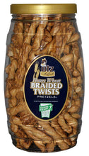 Load image into Gallery viewer, Utz Honey Wheat Braided Pretzel Twists – 26 oz Barrel – Sweet Honey Taste, Thick, Crunchy Pretzel Twists, Perfect for Dipping and Snacks, Zero Cholesterol Snack Food Package May Vary