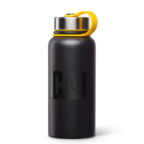Caterpillar Stainless Steel Thermal Water Bottle, Black, 32 oz.